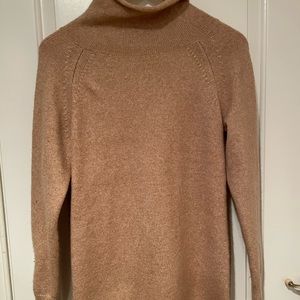 Ann Taylor camel mock neck sweater
